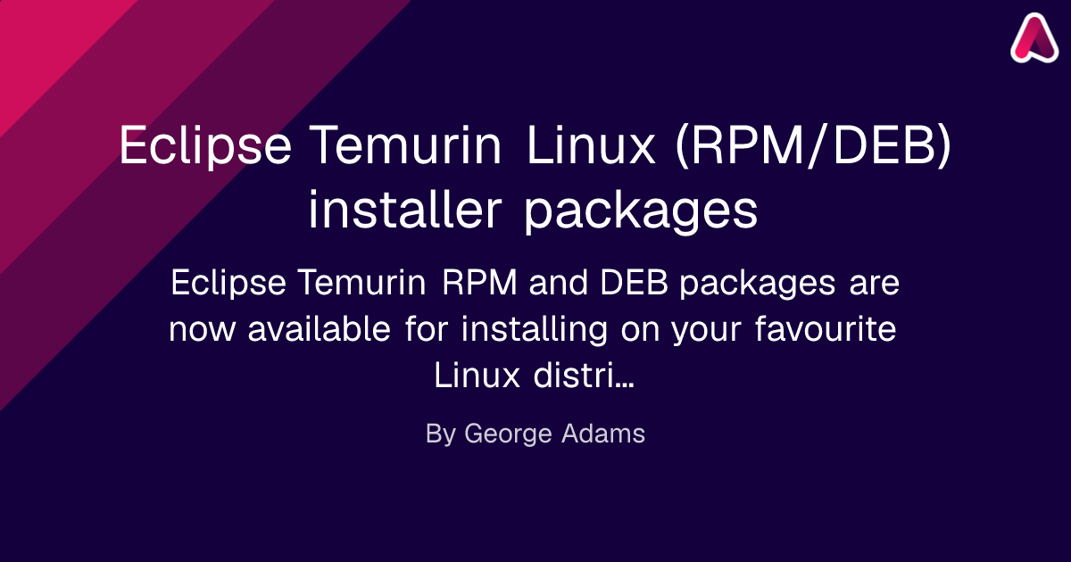 Eclipse Temurin Linux (RPM/DEB) installer packages
